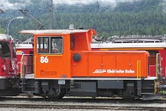 RhB (Rhätische Bahn), St. Mortiz, 10. July 2004